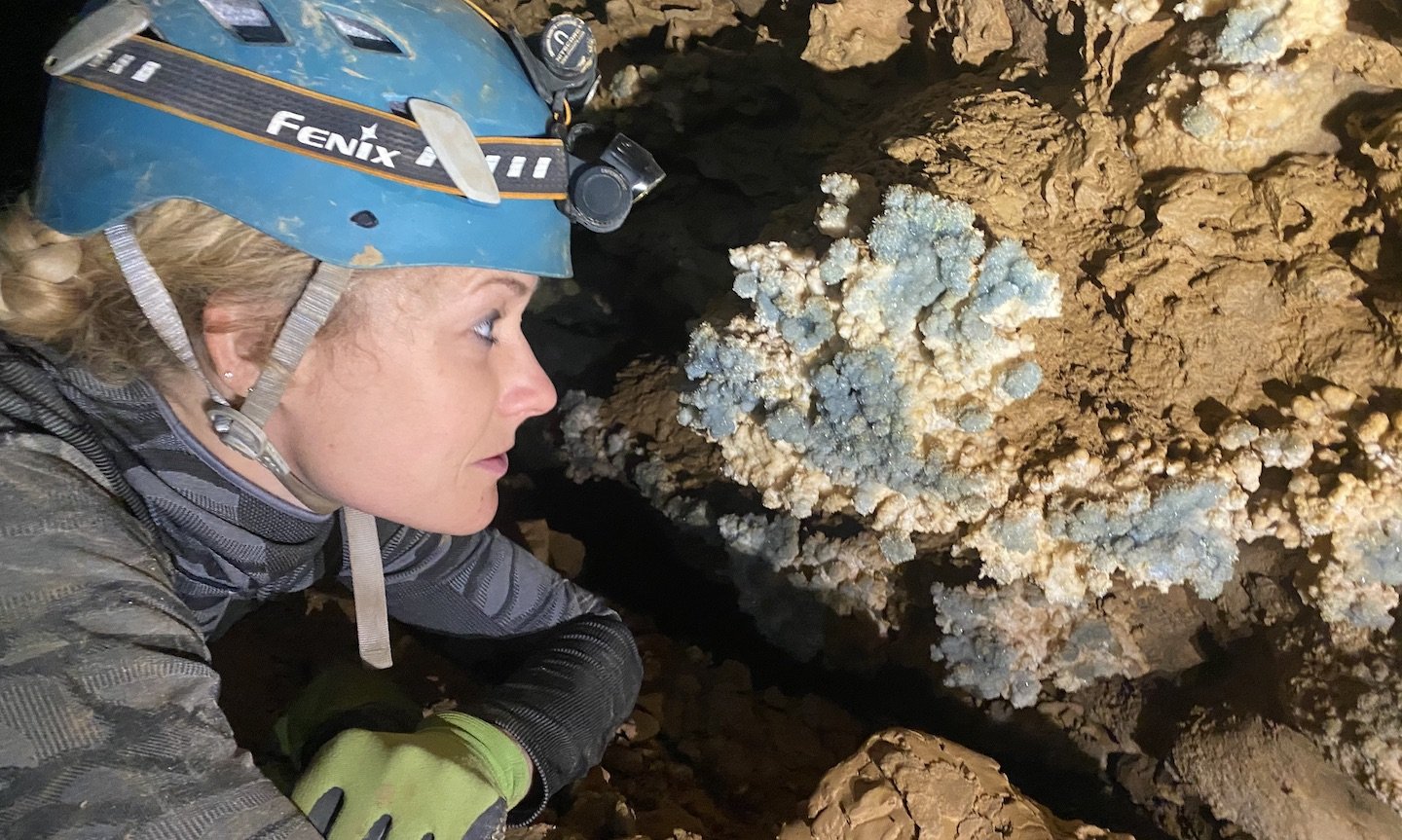 Blue Spring Cave blue Crystals